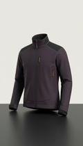 Technical jacket in obsidian plum finish
