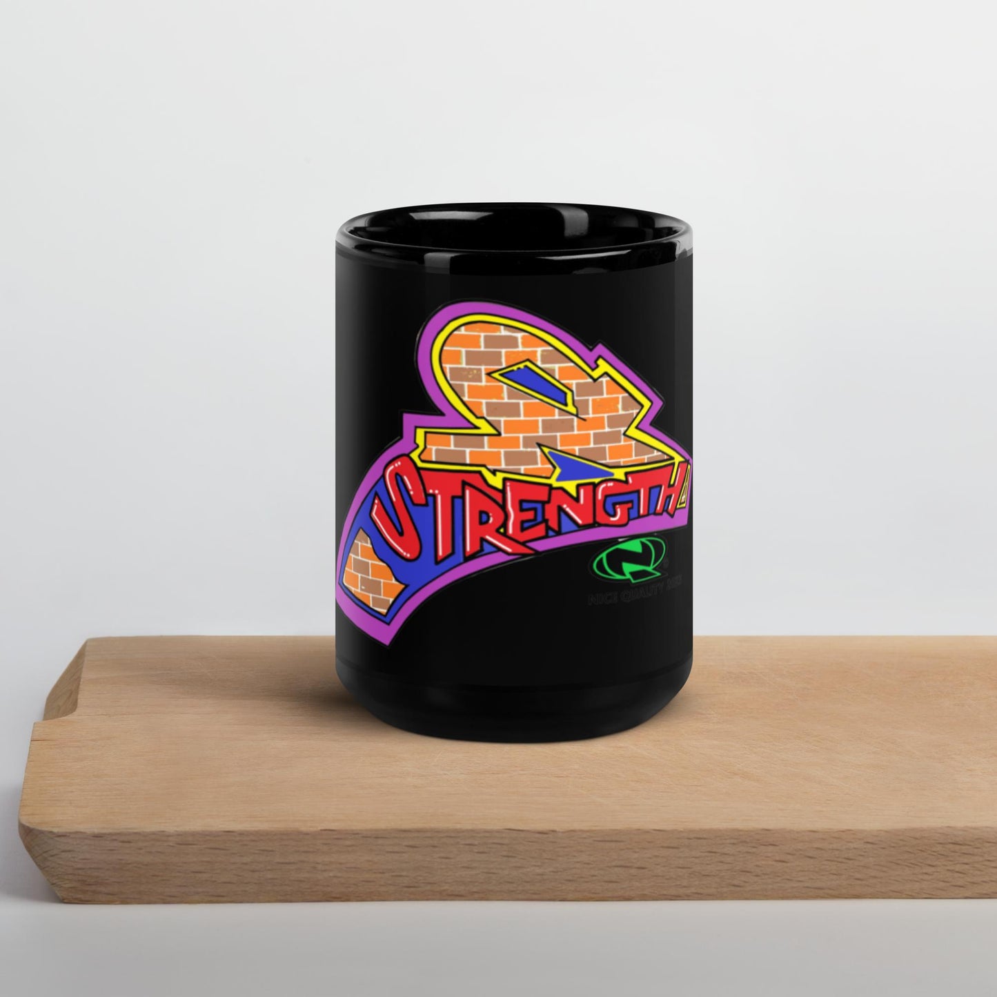 Higher power black Glossy Mug