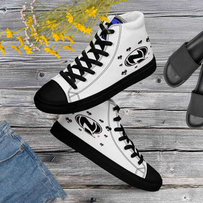 Men’s high top canvas shoes