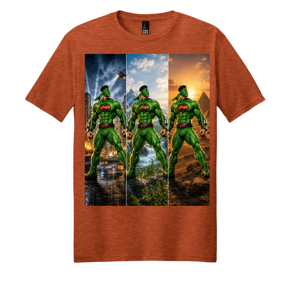 Deep Orange Heather - DM108 - FRONT