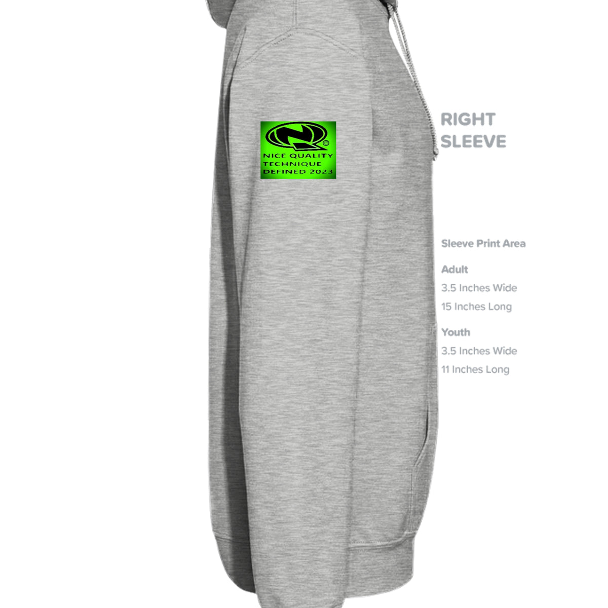 Ash Grey - SF500 - SLEEVE_RIGHT