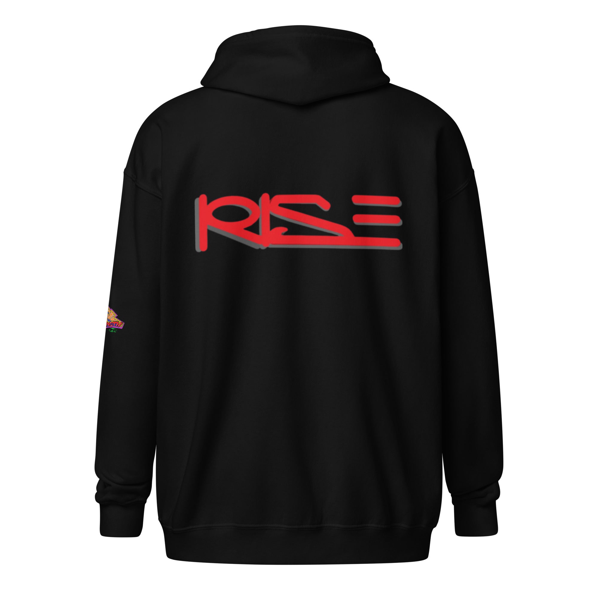 Sudadera unisex con capucha y cremallera de mezcla pesada