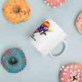 Taza blanca brillante